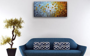 Asdamart Budding Flowers 100% Hand-Painted 3D Abstract Art Floral paintings(Promotion discount)