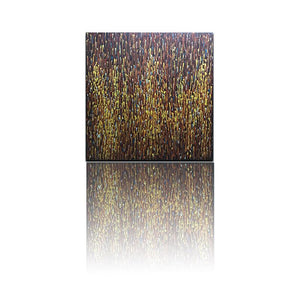 Yellow and Brown Abstract Water Droplets Extra Large Wall Art