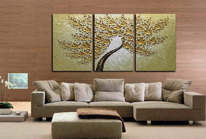 Handpainted Oil Paintings Artwork Tree 3D Paintings On Canvas for Sale