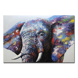Buy Original Art Online Cute Elephant Unframed Canvas Art Decor Bedroom