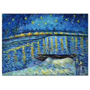 Van Gogh Blue Tone Sailboat Hand Painted Oil Painting Reproductions