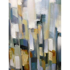 Abstract Square Colorful Textured Oil Painting Wall Decor