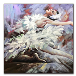 Oversized Canvas Art Square Beautiful Ballet Lady Good Choice As Gift