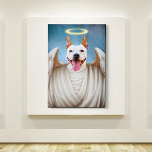 Angel Custom Pet Canvas with Framed Ready to Hang
