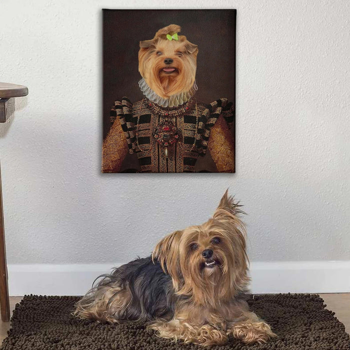 Countess Custom Pet Canvas with Framed Ready to Hang