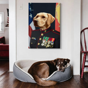 Marine Custom Pet Canvas with Framed Ready to Hang