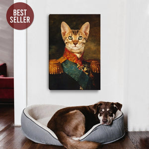 The Duke Custom Pet Canvas with Framed Ready to Hang