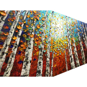 Modern Wall Art Abstract Cypress Woods 100% Hand Painted by Talent Artists