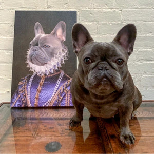 The Socialite Custom Pet Canvas with Framed Ready to Hang