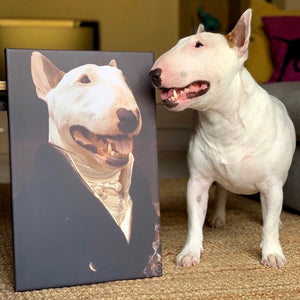 The Aristocrat Custom Pet Canvas with Framed Ready to Hang