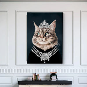 Classy Lady Custom Pet Canvas with Framed Ready to Hang