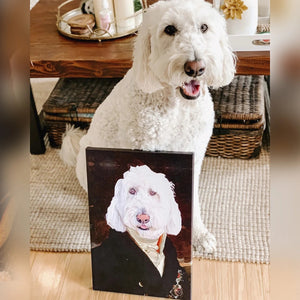 The Aristocrat Custom Pet Canvas with Framed Ready to Hang