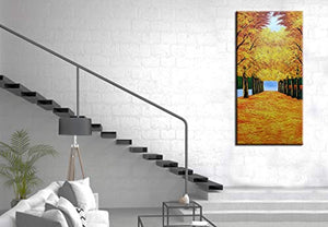 24*48inch Save $26 ($75.99 on Amazon) Hand Painted Paintings Framed Ready to Hang (Only for US)