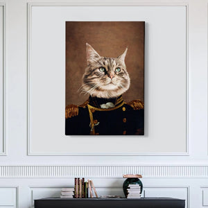 Commander Custom Pet Canvas with Framed Ready to Hang
