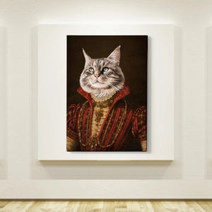 The Baroness Custom Pet Canvas with Framed Ready to Hang