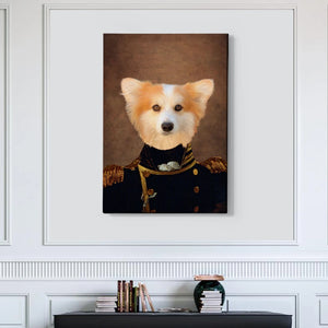 Commander Custom Pet Canvas with Framed Ready to Hang
