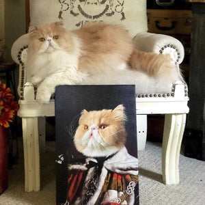 King Custom Pet Canvas with Framed Ready to Hang