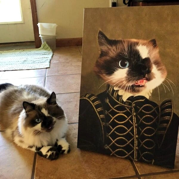The Noble Custom Pet Canvas with Framed Ready to Hang