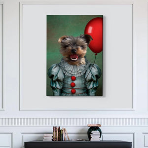 The Clown Custom Pet Canvas with Framed Ready to Hang
