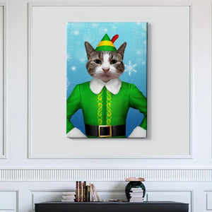 The Elf Custom Pet Canvas with Framed Ready to Hang