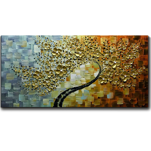 Abstract Flower Paintings Clearly Texture Waterproof Thick Oil Canvas Art