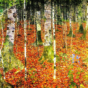 Replica Hand Painted Artwork for Home Gustav Klimt Birch Forest