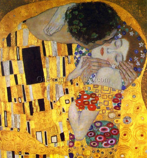Famous Copy Bedroom Paintings Gustav Klimt The Kiss Detail