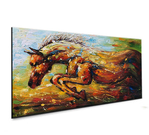 Big Wall Painting Running vigorous Horse 100% Hand Painted Canvas Art