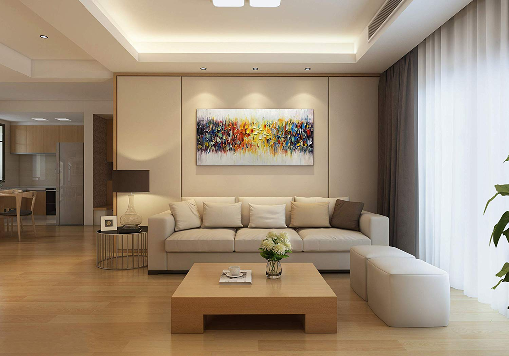 Buy Abstract Art Colorful Thick Oil Perfect Decor Living Room
