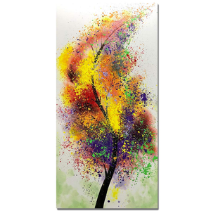 Extra Large Wall Paintings Giant Colorful Single Leaf Perfect Decor Hallway