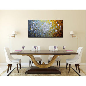 Flower Paintings Clearly Texture Perfect Decor Family Room and Living Room