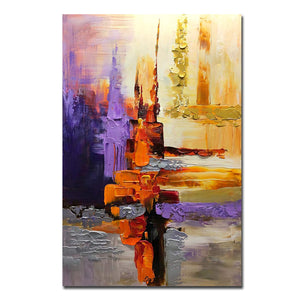 Large Modern Art Canvas Abstract Thick Acrylic Colorful Texture Wall Paintings