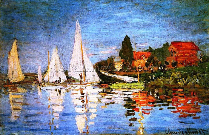 Large Pictures for Living Room Claude Monet Regatta at Argenteuil II