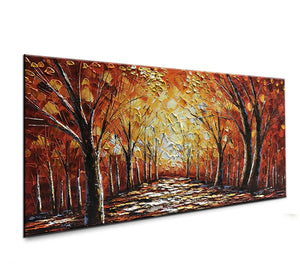 Large Scale Wall Art Forest Canvas Paintings Decor Bedroom Gift to New House