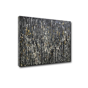 Abstract Gray Square 3D Hand Painted Large Wall Art for Living Room