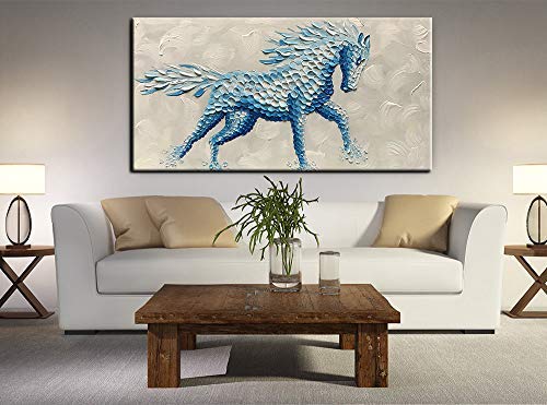 Large Living Room Art Slight Blue Mythical Creatures Good Present for housewarming
