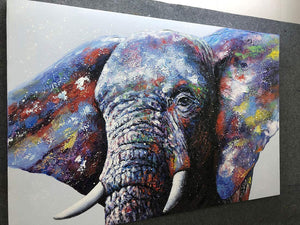 Buy Original Art Online Cute Elephant Unframed Canvas Art Decor Bedroom
