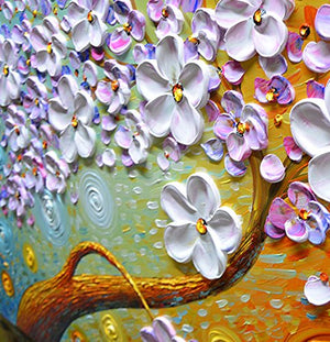 Handpainted Oversized Oil Paintings Inexpensive Modern Floral Painting