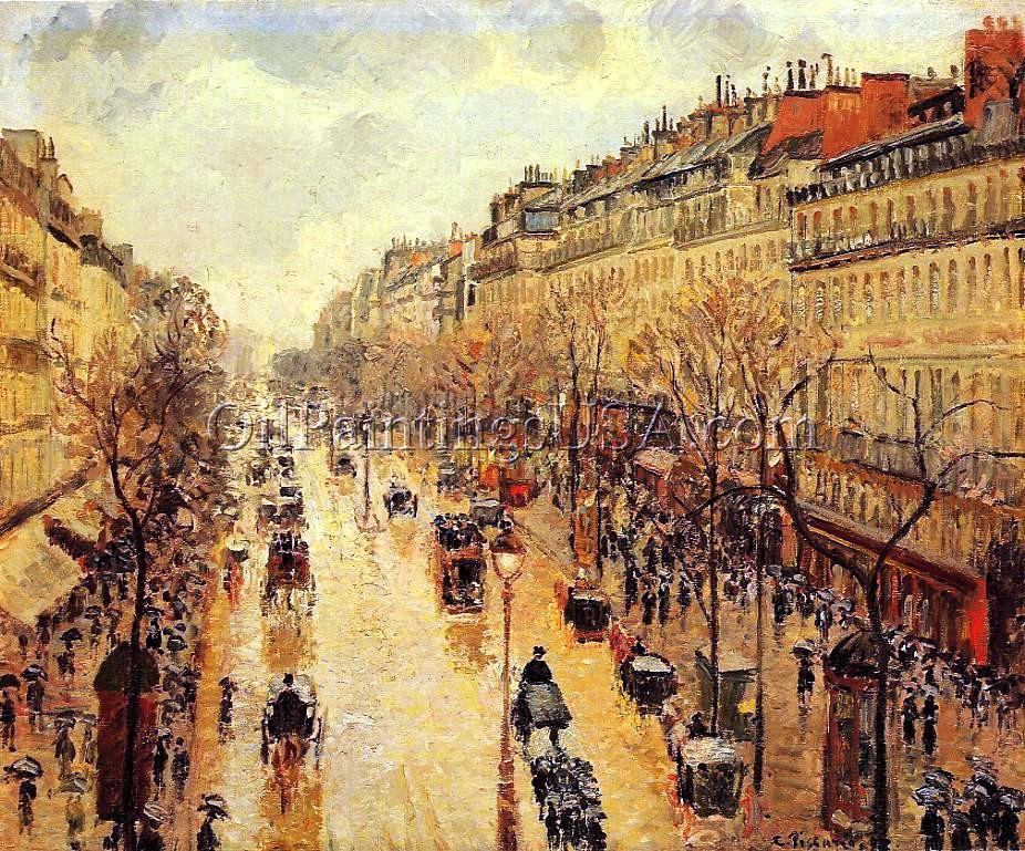 Impressionism Paintings for Home Boulevard Montmartre Afternoon in the Rain