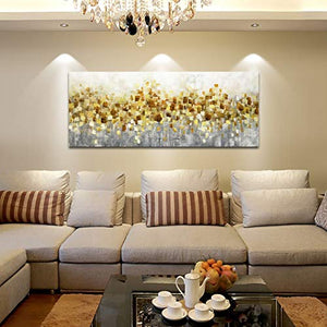 Contemporary Art Gold Texture Hand Painted Canvas Painting Online