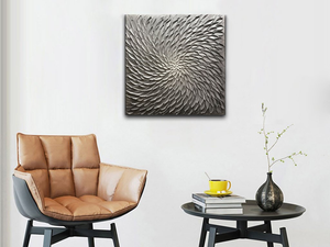 Real Paintings for Sale Abstract Square Grey Canvas Paintings