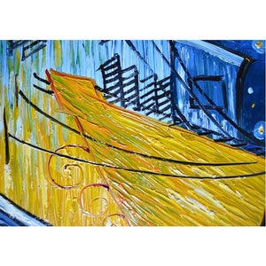 Hand Painted Reproduction Canvas Van Gogh Cafe Terrace at Night